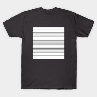 Stripes, 1 , minimal, fashion, lines, young, modern, stylish, black-and-white, black-white. T-Shirt